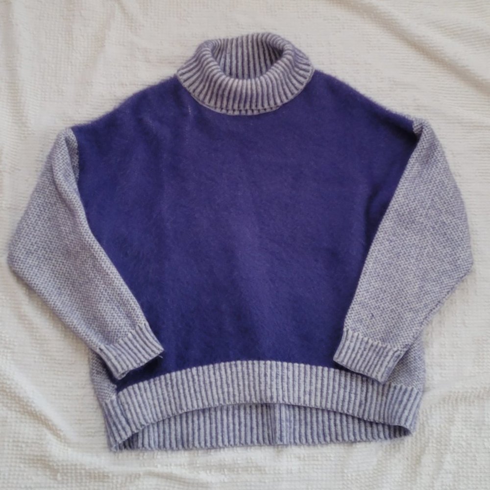 Dual Colour Turtleneck Sweater